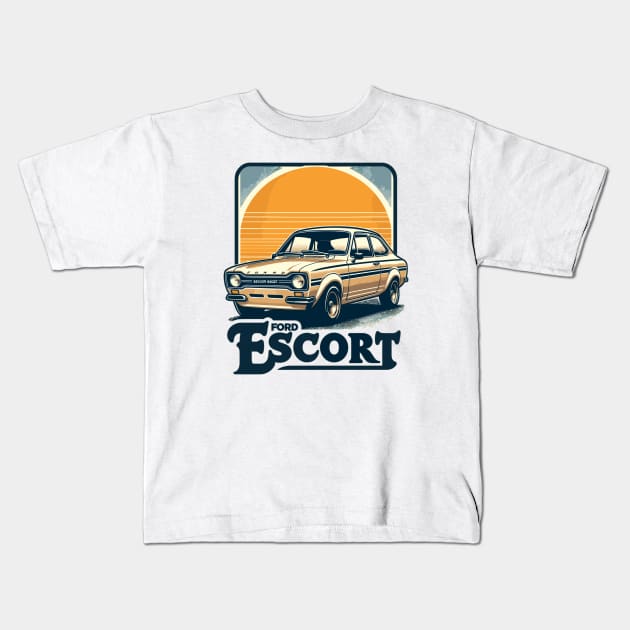 Ford Escort Kids T-Shirt by Vehicles-Art